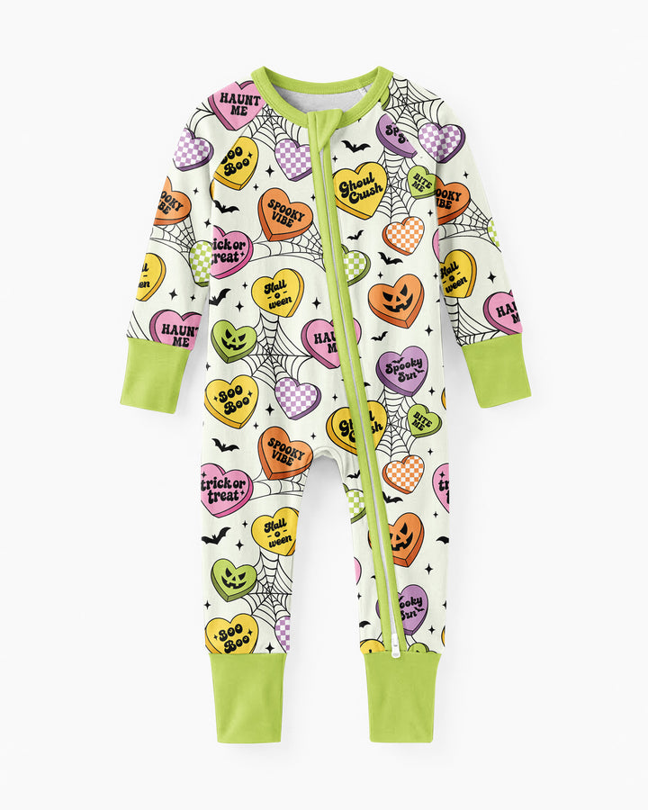 Halloween Candy Hearts Bamboo Convertible Zippy