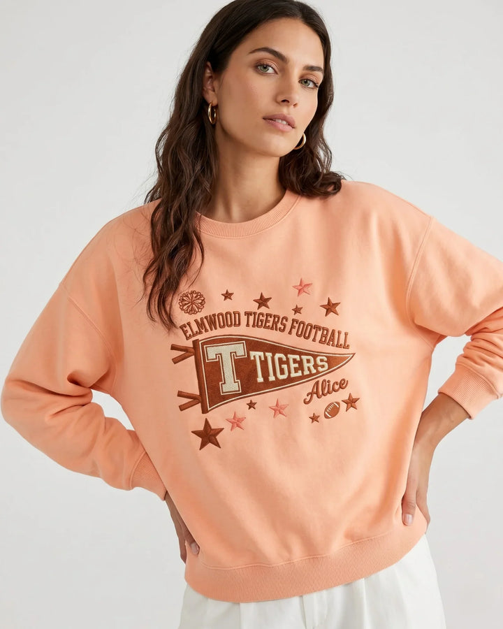 Template Damen-Rundhals-Sweatshirt aus Bambus