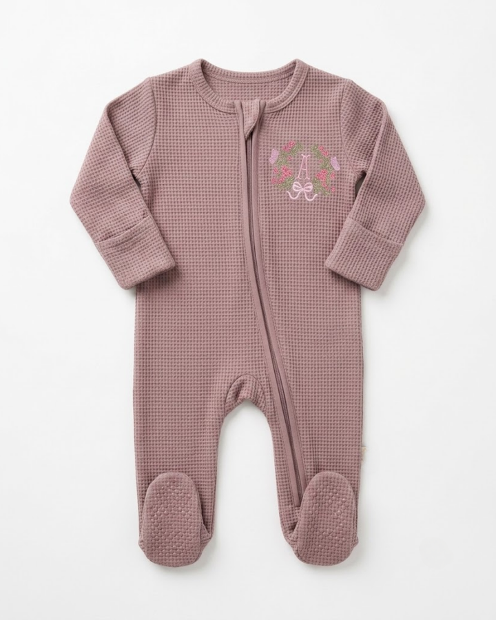 Gerippte Babykleidung mit individuellem Foto - Weich &amp; Skizzenhaft