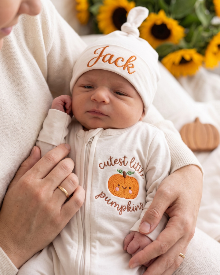 Gerippte Babykleidung mit individuellem Foto - Weich &amp; Skizzenhaft