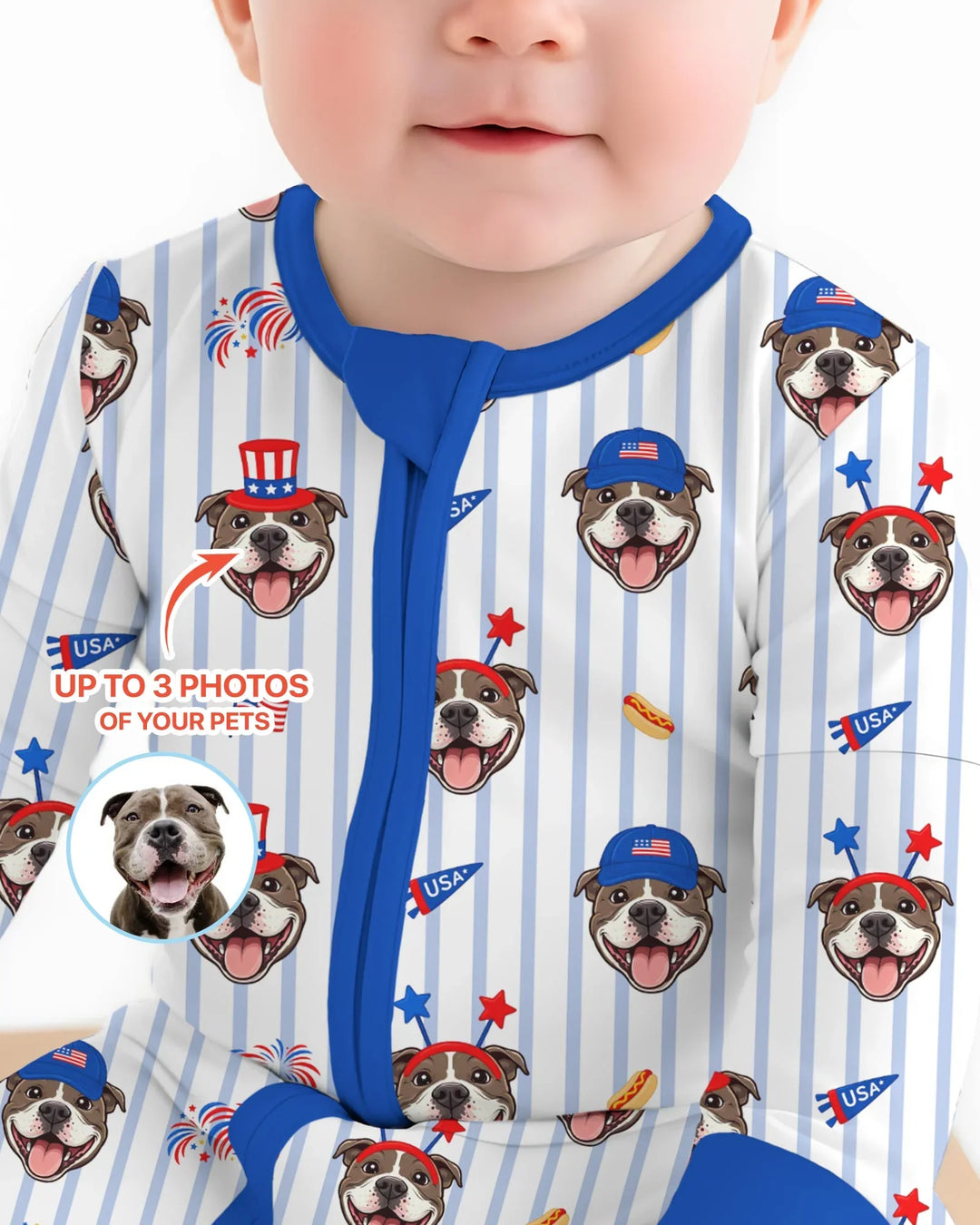 Gerippte Babykleidung mit individuellem Foto - Weich &amp; Skizzenhaft