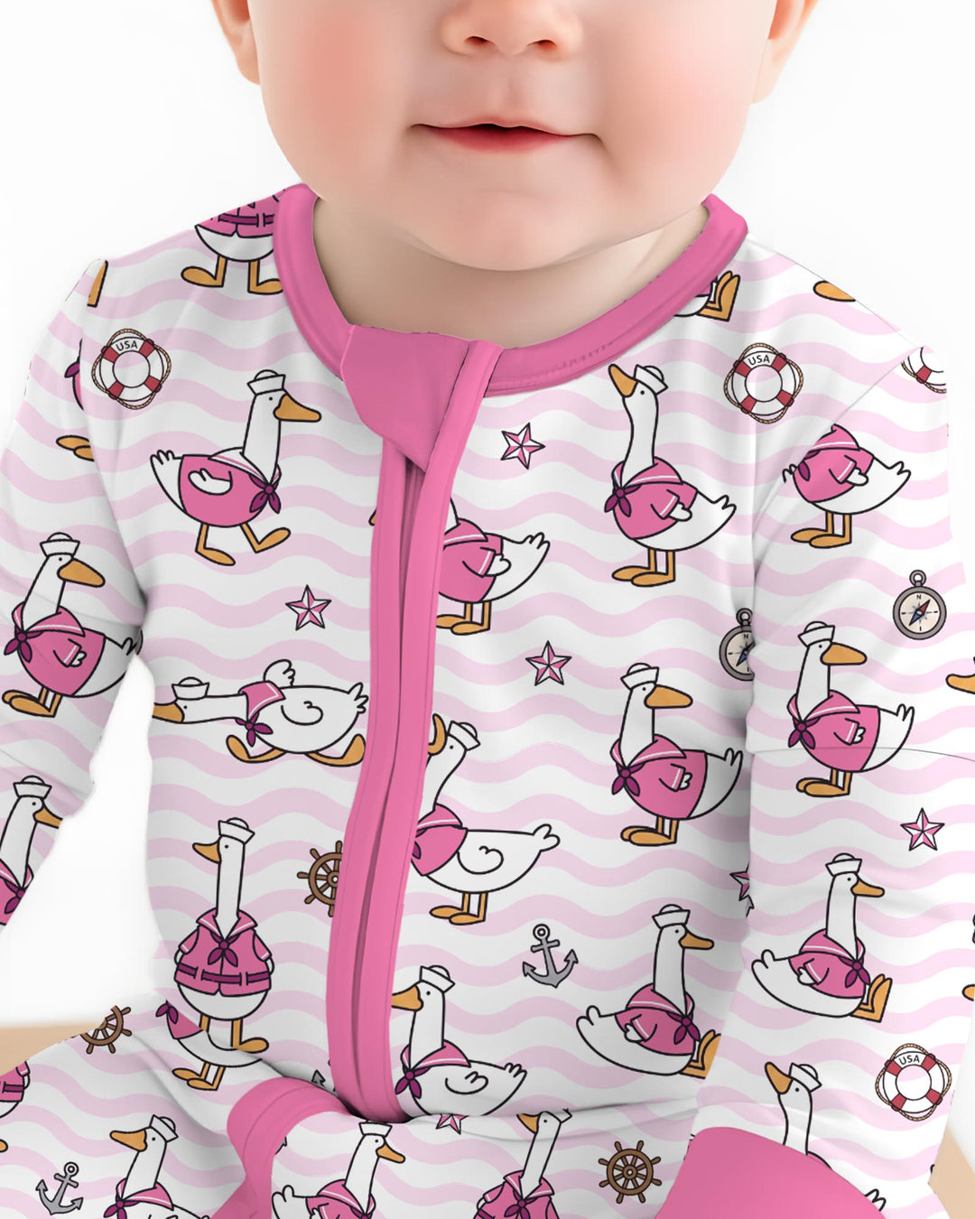 Gerippte Babykleidung mit individuellem Foto - Weich &amp; Skizzenhaft