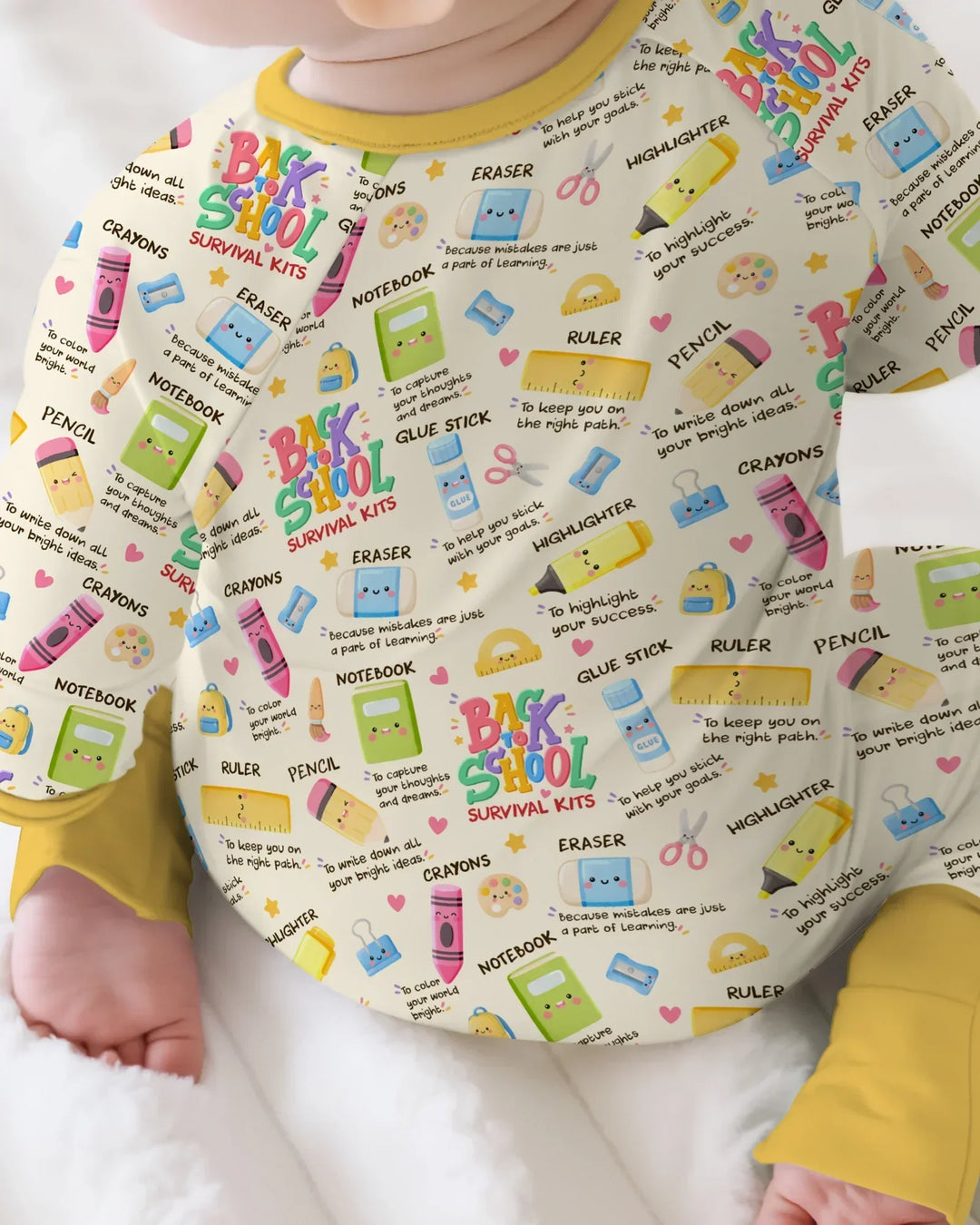 Gerippte Babykleidung mit individuellem Foto - Weich &amp; Skizzenhaft