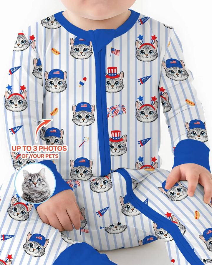 Gerippte Babykleidung mit individuellem Foto - Weich &amp; Skizzenhaft