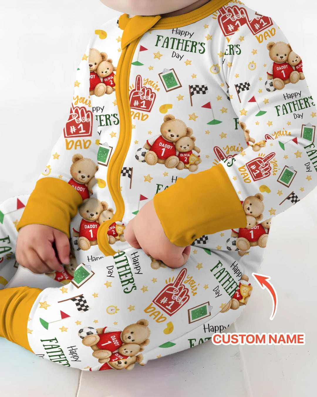 Gerippte Babykleidung mit individuellem Foto - Weich &amp; Skizzenhaft