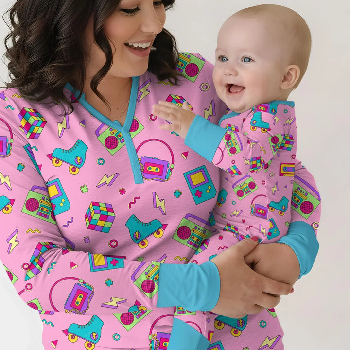 80s Retro Neon Bamboo Convertible Zippy