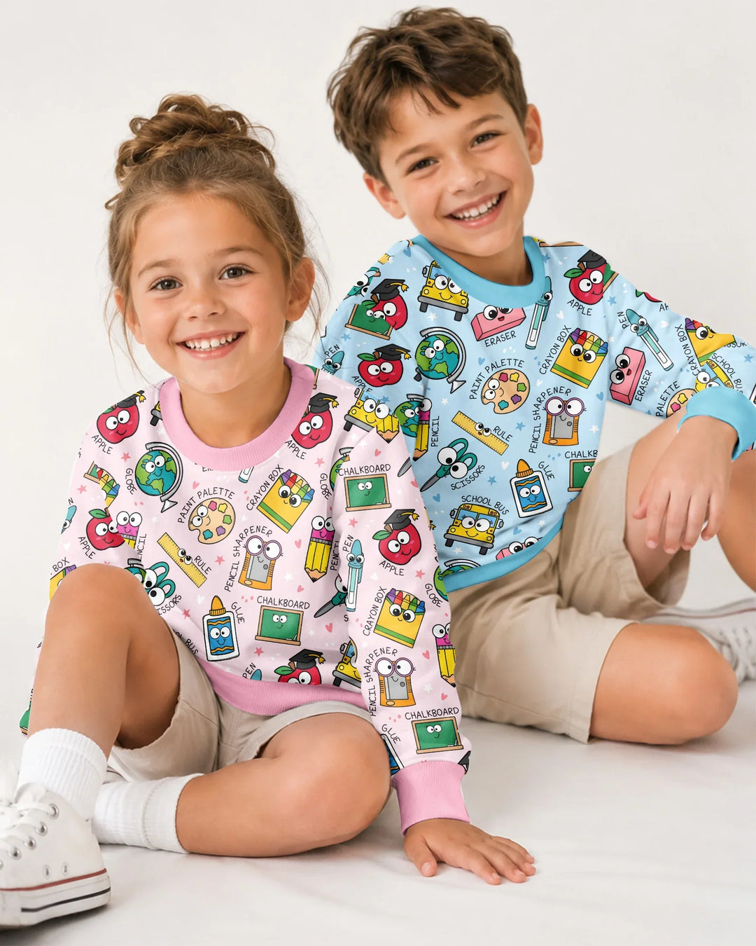 Happy School Pals Bamboo Crewneck Sweatshirt