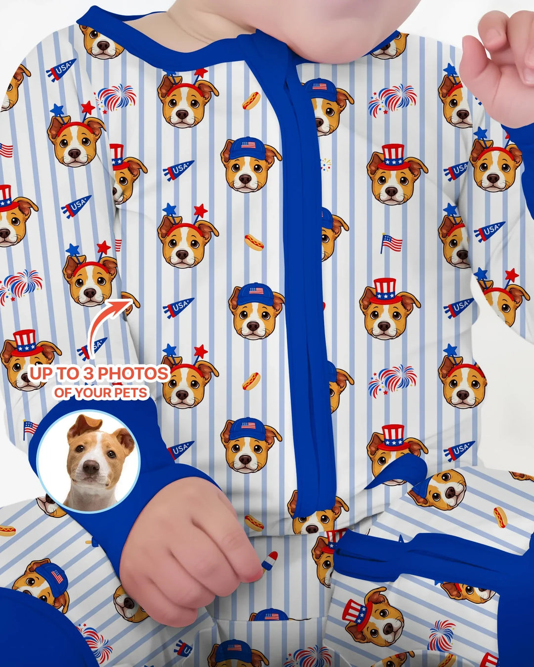 Gerippte Babykleidung mit individuellem Foto - Weich &amp; Skizzenhaft