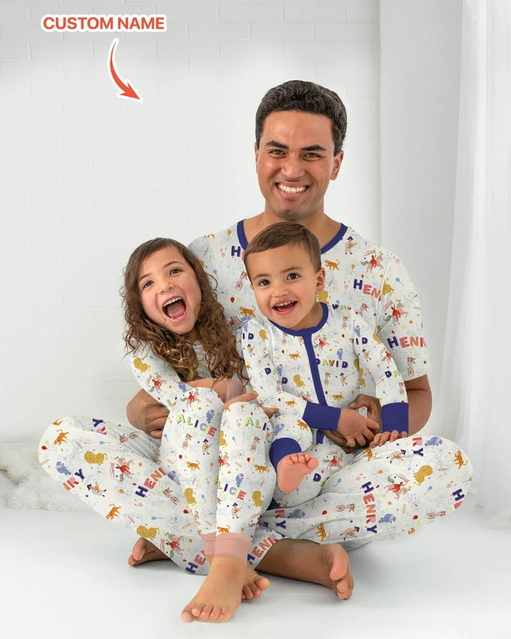 Template Damen Pyjama-Set aus personalisiertem Bambus