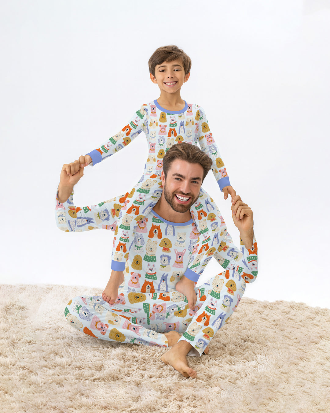 Puppy Portrait Bamboo Men's Pajama Set