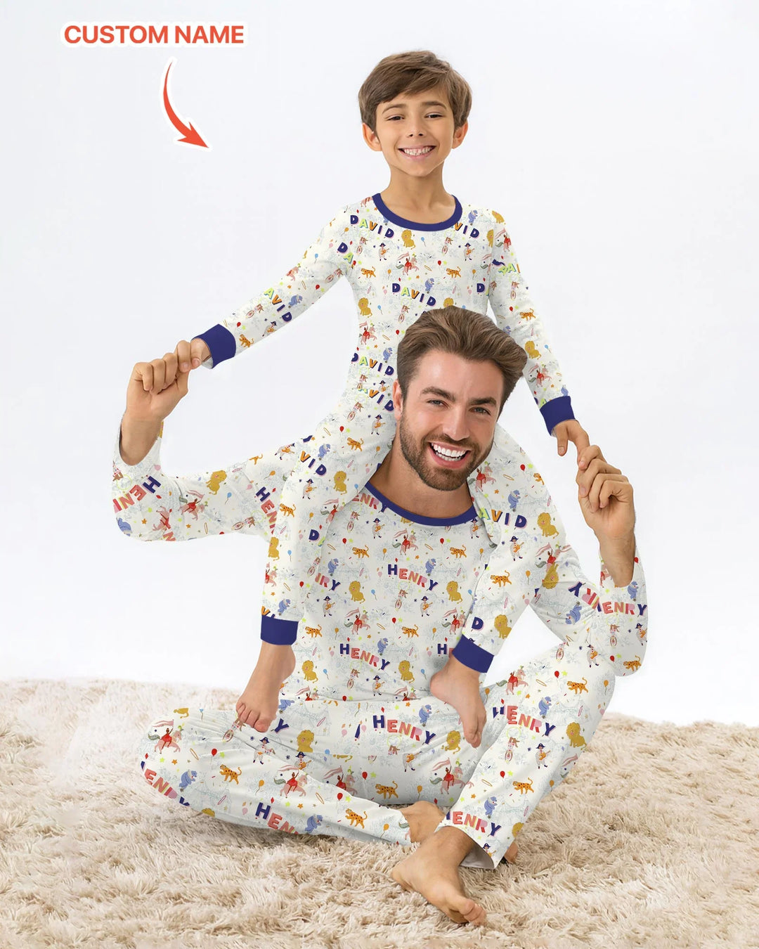Zweiteiliges Pyjama-Set mit kurzen Ärmeln und Shorts im Sommer-Design