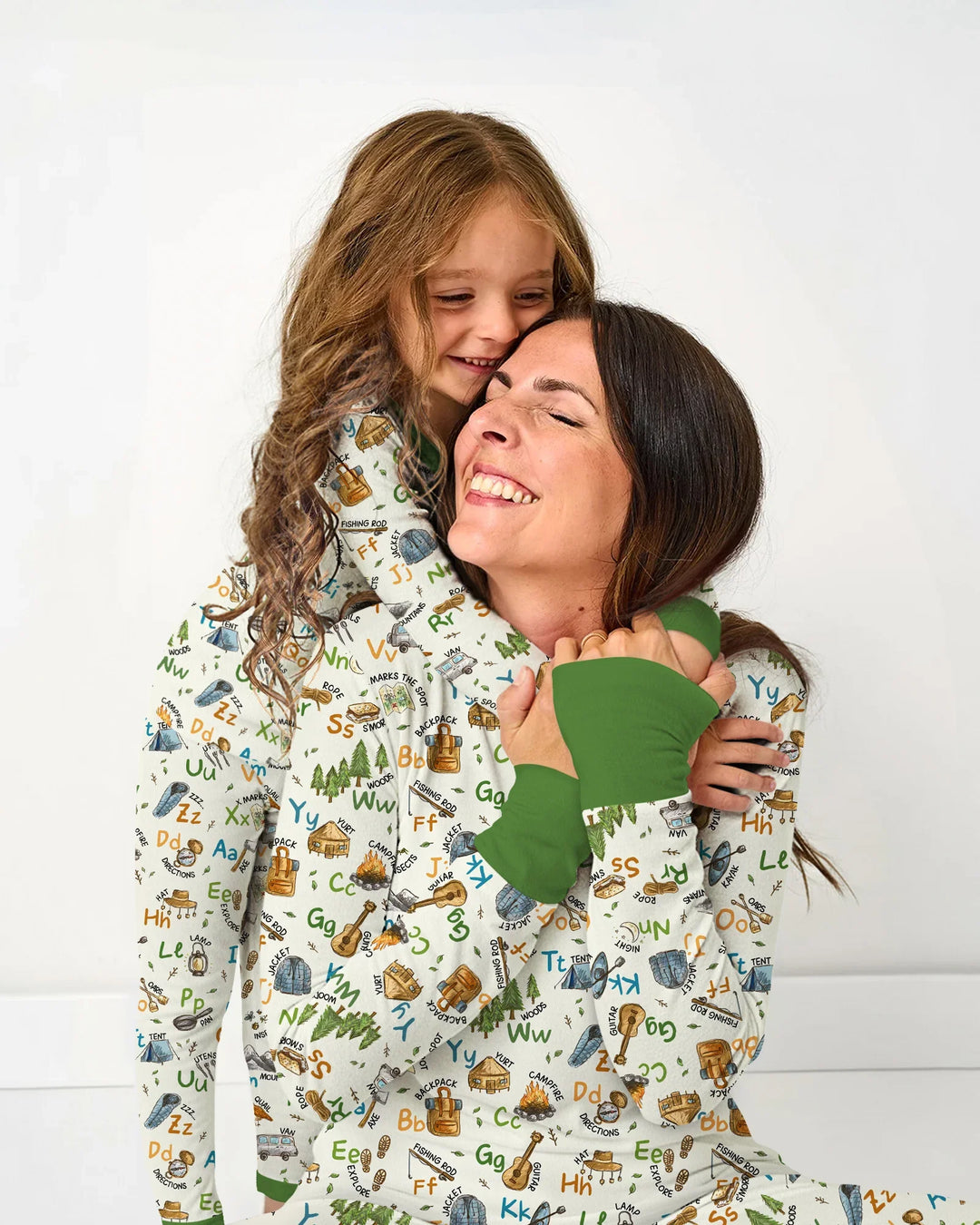 Adventure Alphabet ABCs Summer Camp Bamboo Women Pajama Set