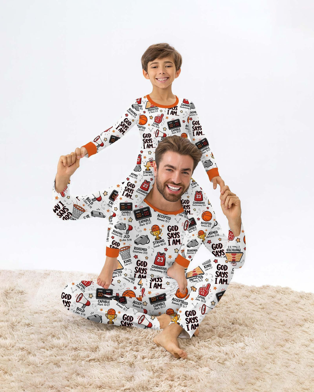 Zweiteiliges, kurzärmliges Pyjama-Set mit Marienkäfern