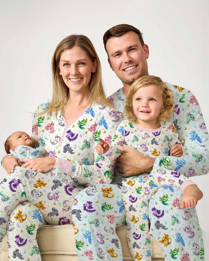 I Love You Axolotl Bamboo Women Pajama Set