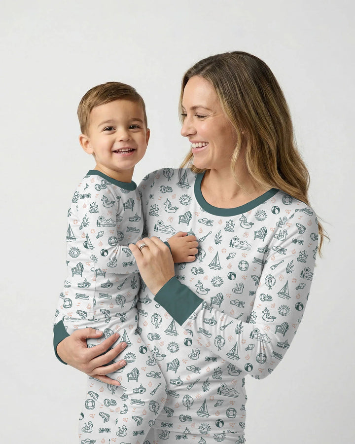 Vorlage Bambus Damen Pyjama Set