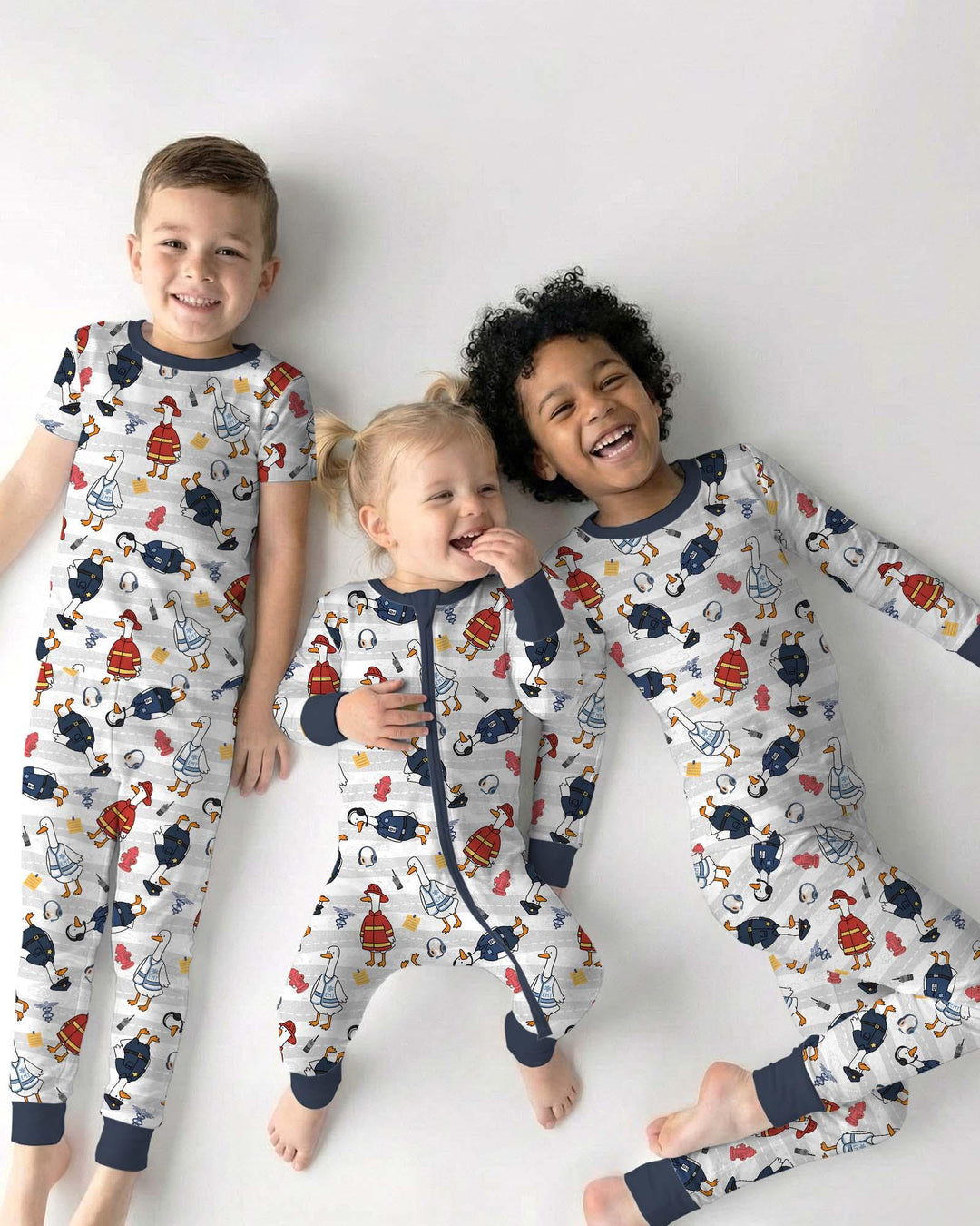 Rescue Goose Squad Bamboo Two Piece Short Sleeve Pajama Set