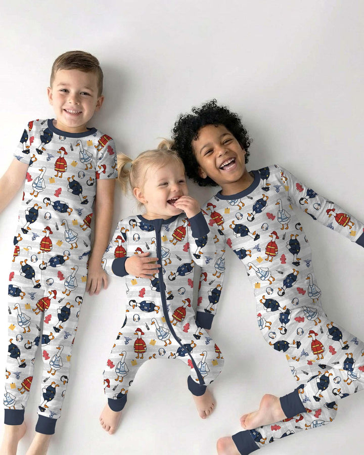Rescue Goose Squad Bamboo Two Piece Short Sleeve Pajama Set