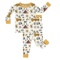 Yellow Camping Two Piece Pajama Set , Yellow Camping Two Piece Pajama Set - 12-18M