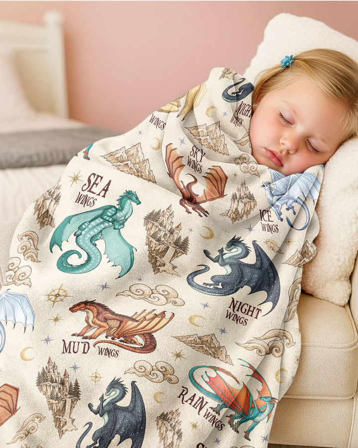 Elemental Dragons Bamboo Blanket