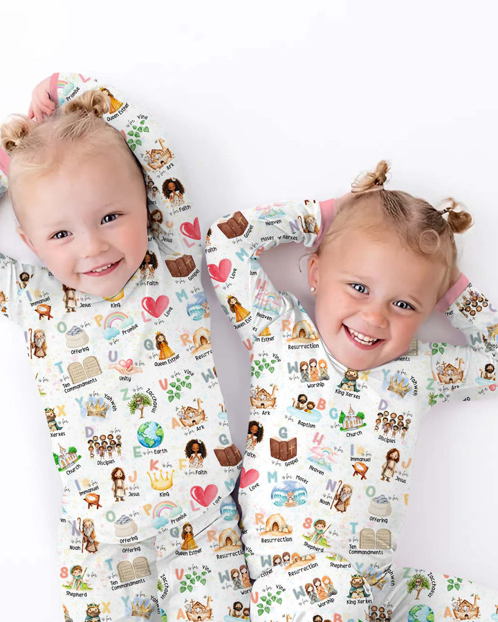 Zweiteiliges, kurzärmliges Pyjama-Set mit Marienkäfern