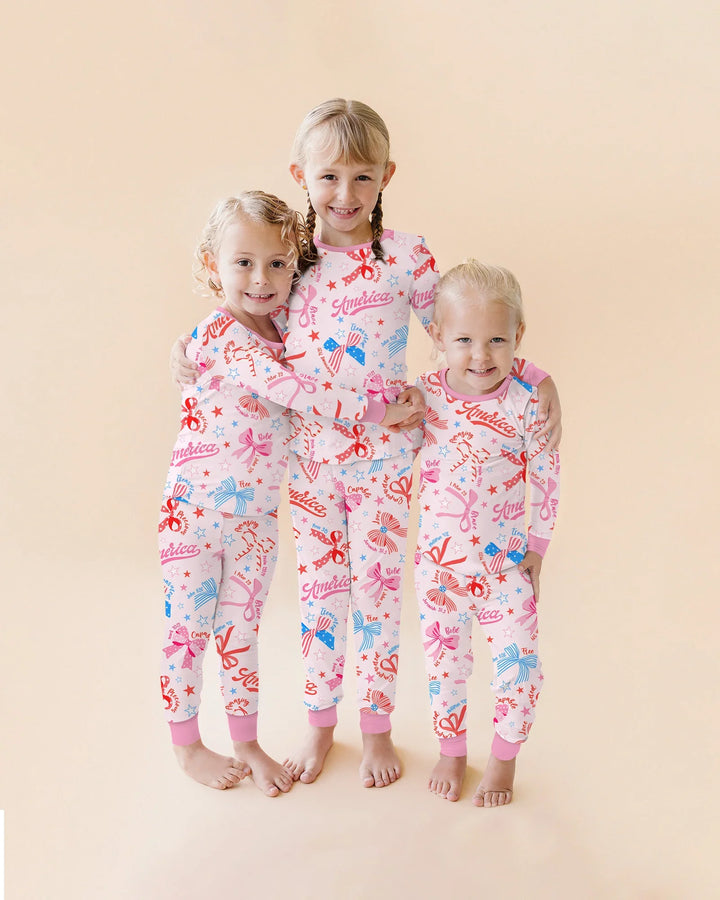 Zweiteiliges, kurzärmliges Pyjama-Set mit Marienkäfern