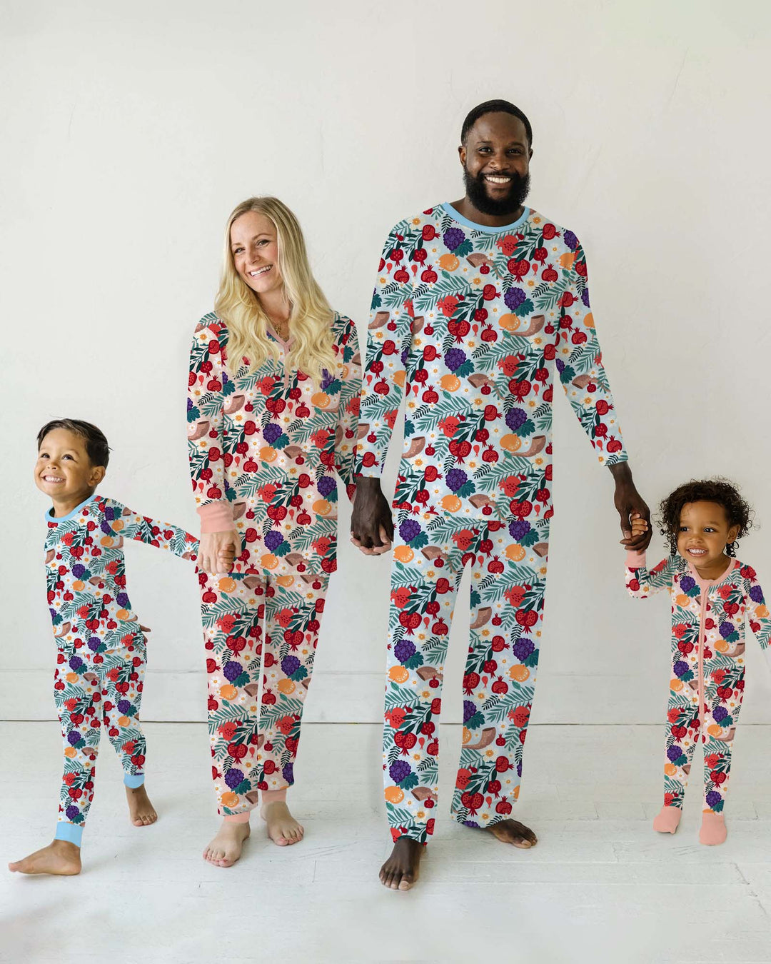 Pomegranate Blessings Night Family Matching Bamboo Men's Pajama Set