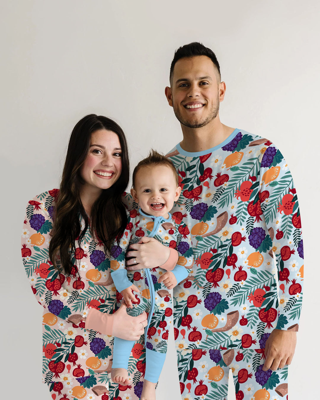 Pomegranate Blessings Night Family Matching Bamboo Women Pajama Set