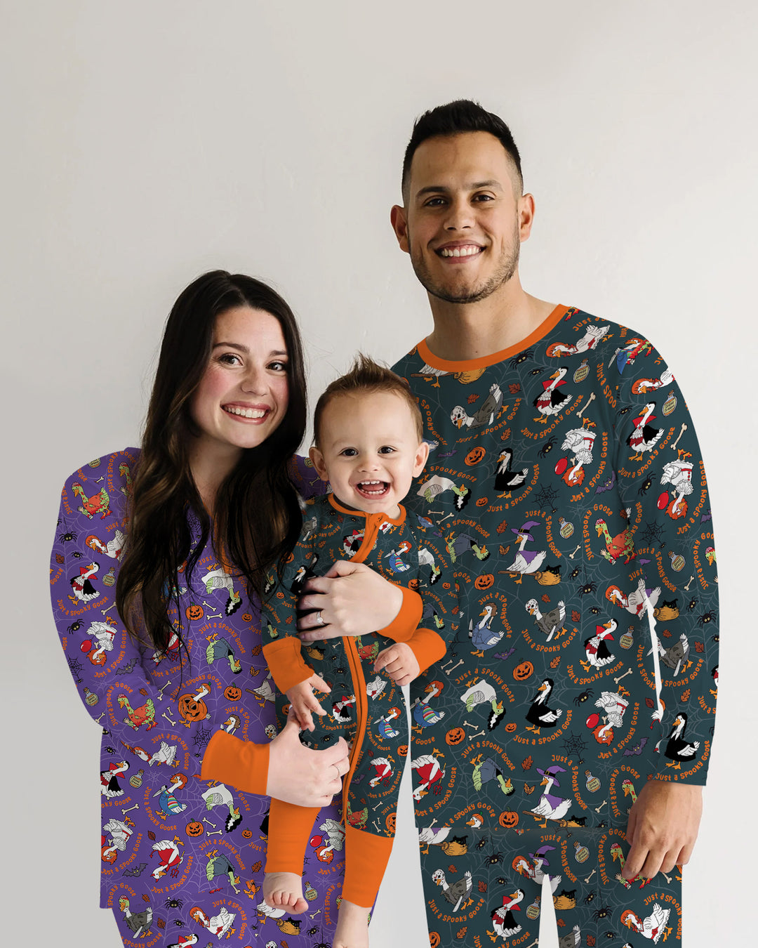 Just A Spooky Goose Family Matching Bamboo Convertible Zippy
