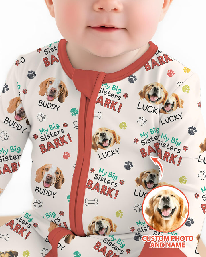 Raised With Paws - Custom Pet Photo And Name Bamboo Convertible Zippy