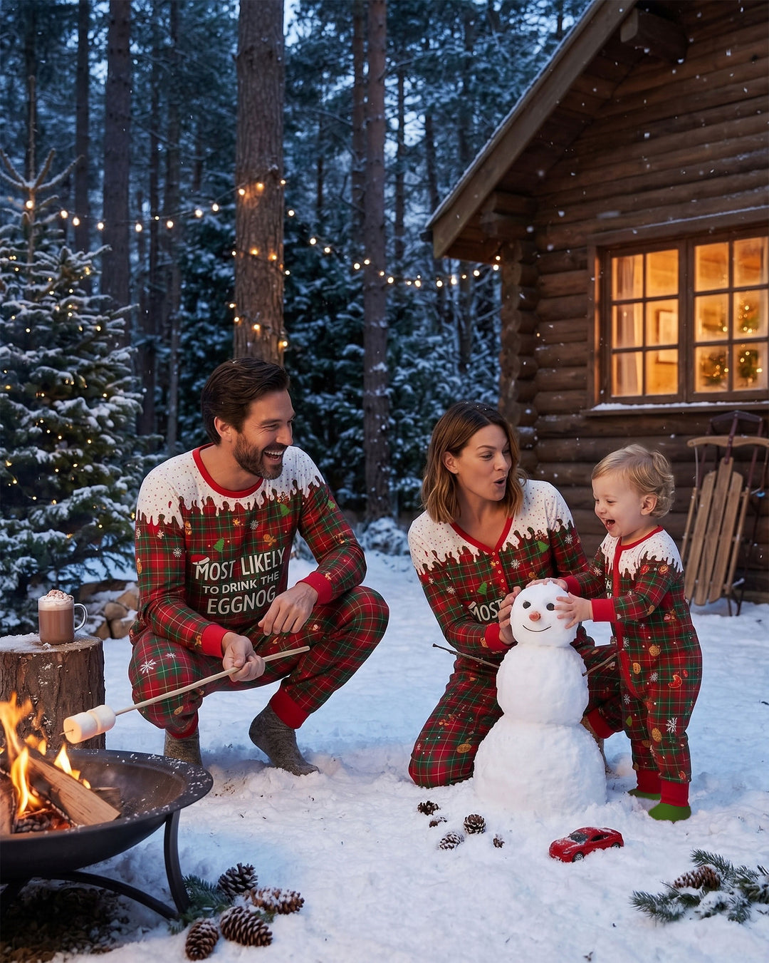 Funny Christmas Family Matching Bamboo Men's Pajama Set