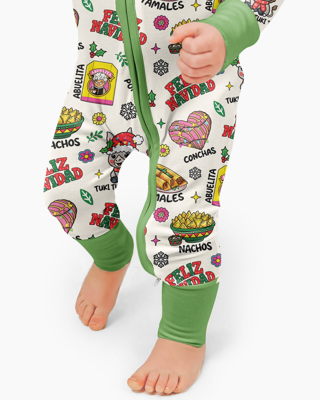 Mexican Christmas Feliz Navidad Bamboo Convertible Zippy