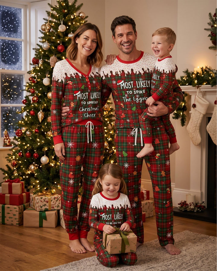 Funny Christmas Family Matching Bamboo Men's Pajama Set