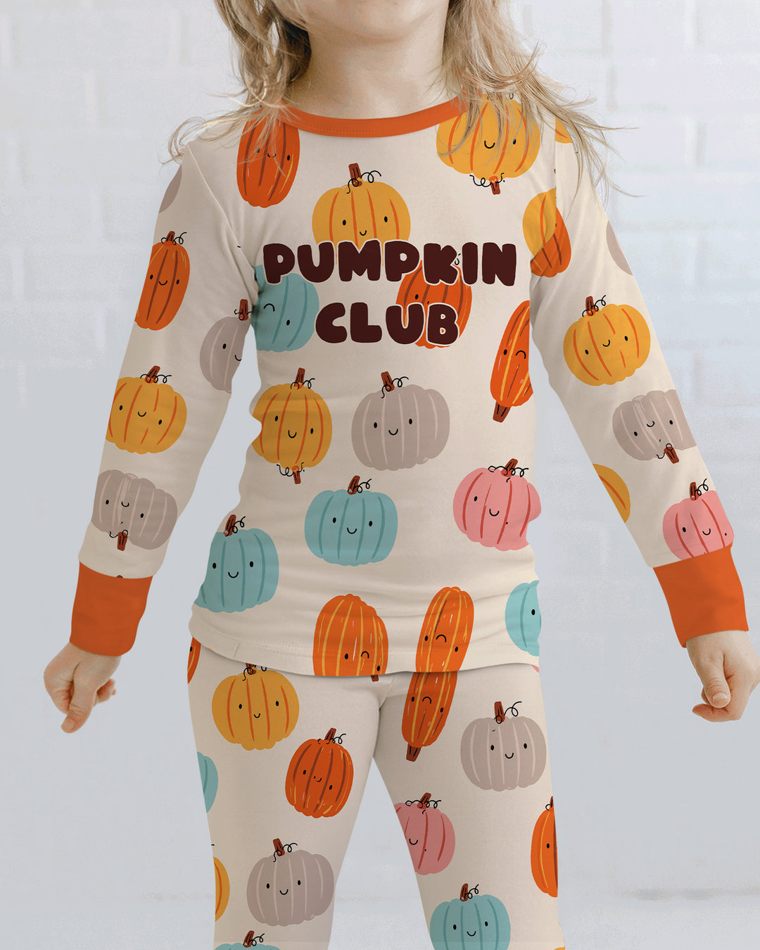 Mommy's Little Pumpkin  Bamboo Two Piece Long Sleeve Pajama Set