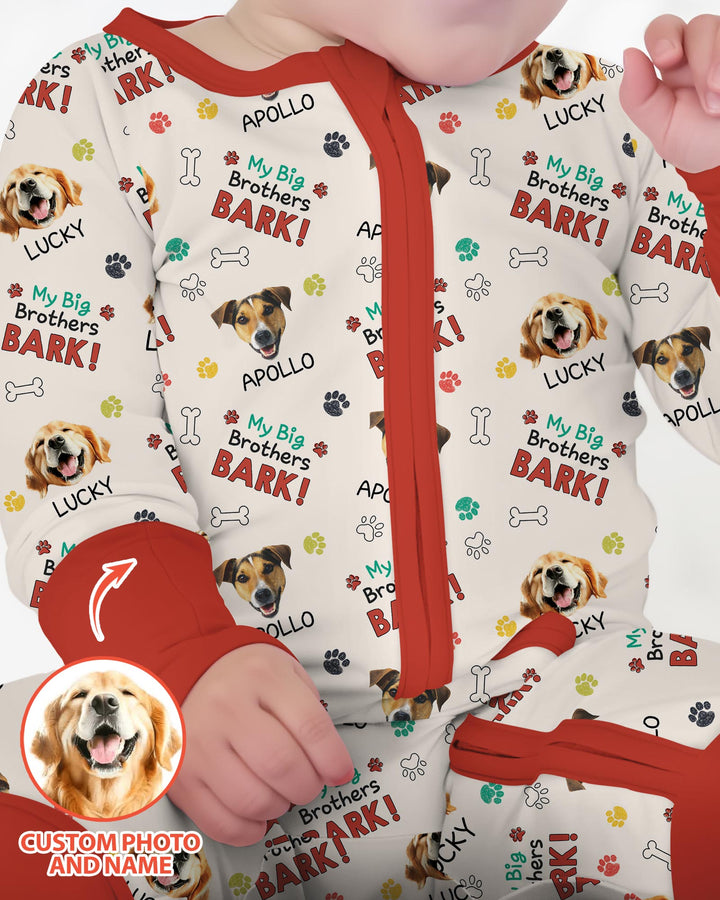 Raised With Paws - Custom Pet Photo And Name Bamboo Convertible Zippy