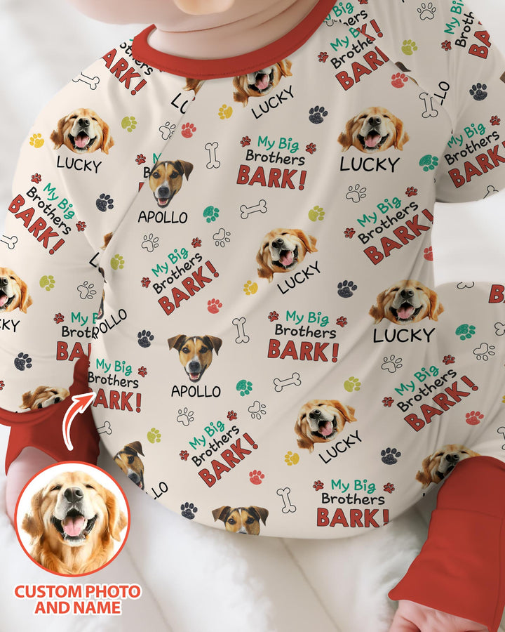 Raised With Paws - Custom Pet Photo And Name Bamboo Convertible Zippy