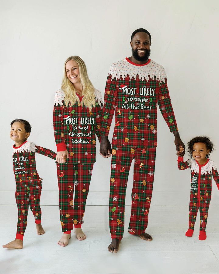 Funny Christmas Family Matching Bamboo Men's Pajama Set