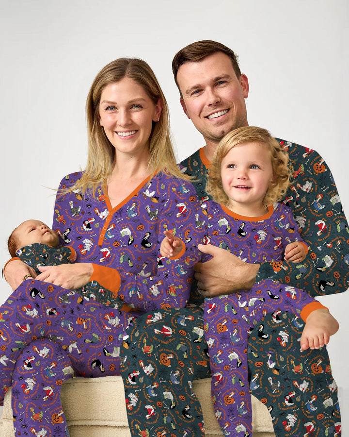Just A Spooky Goose Family Matching Bamboo Convertible Zippy