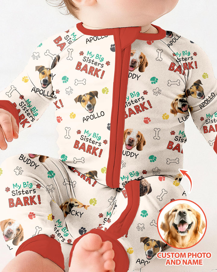 Raised With Paws - Custom Pet Photo And Name Bamboo Convertible Zippy