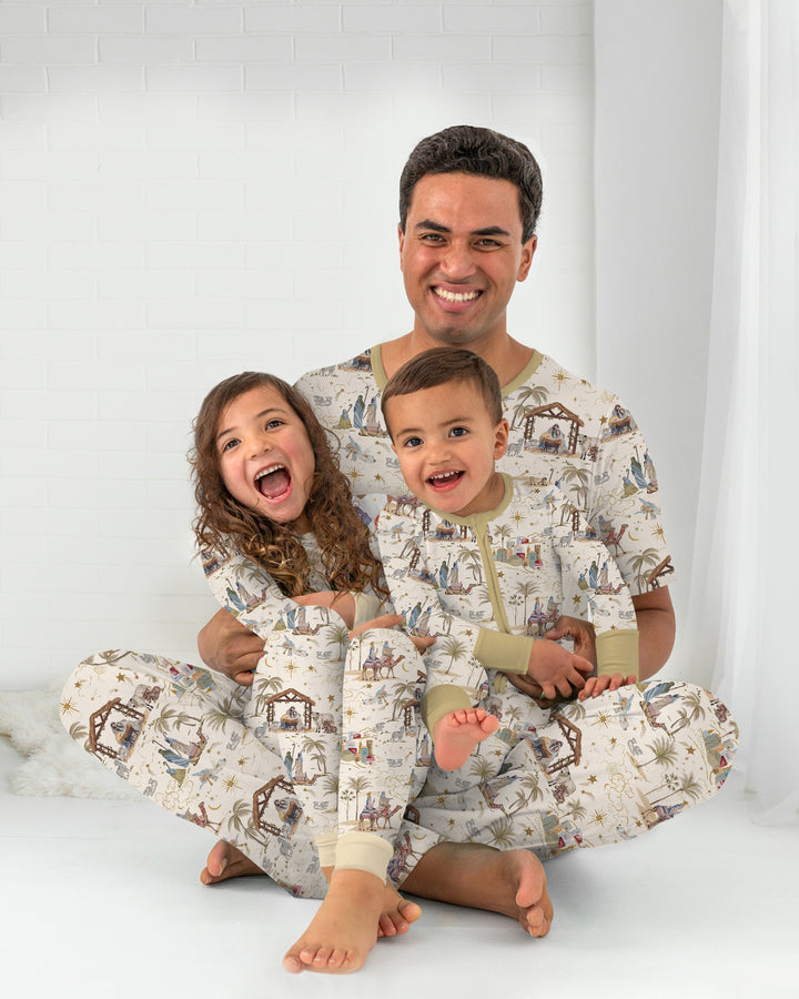 Silent Night Nativity Bamboo Men's Pajama Set