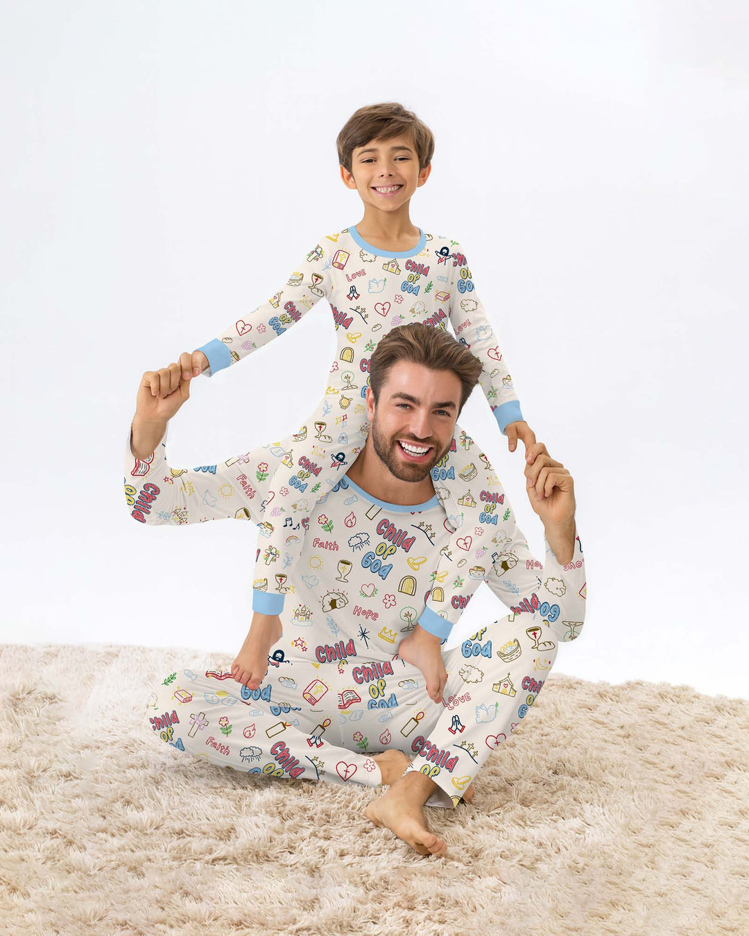 A Child Of God Family Matching Bamboo Men's Pajama Set