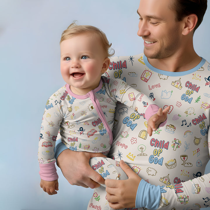A Child Of God Family Matching Bamboo Men's Pajama Set