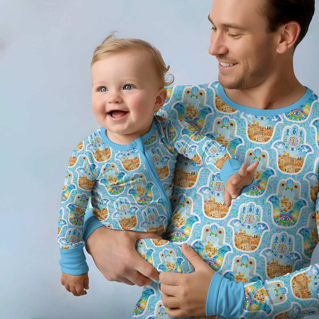 Hamsa Hand Bamboo Men's Pajama Set