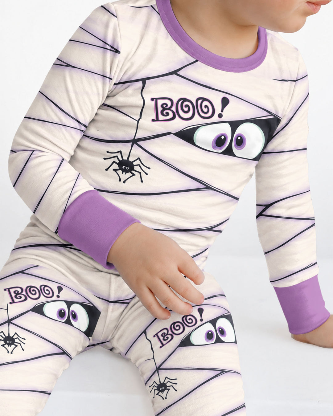 Little Mummy Halloween Bamboo Two Piece Long Sleeve Pajama Set