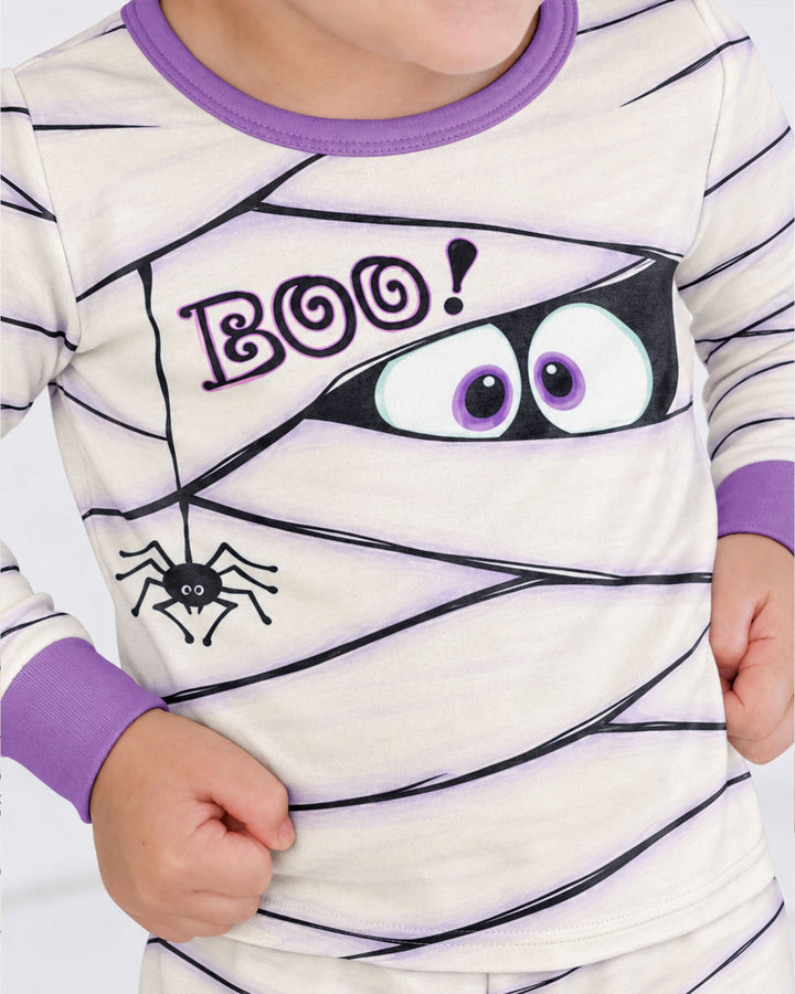 Little Mummy Halloween Bamboo Two Piece Long Sleeve Pajama Set