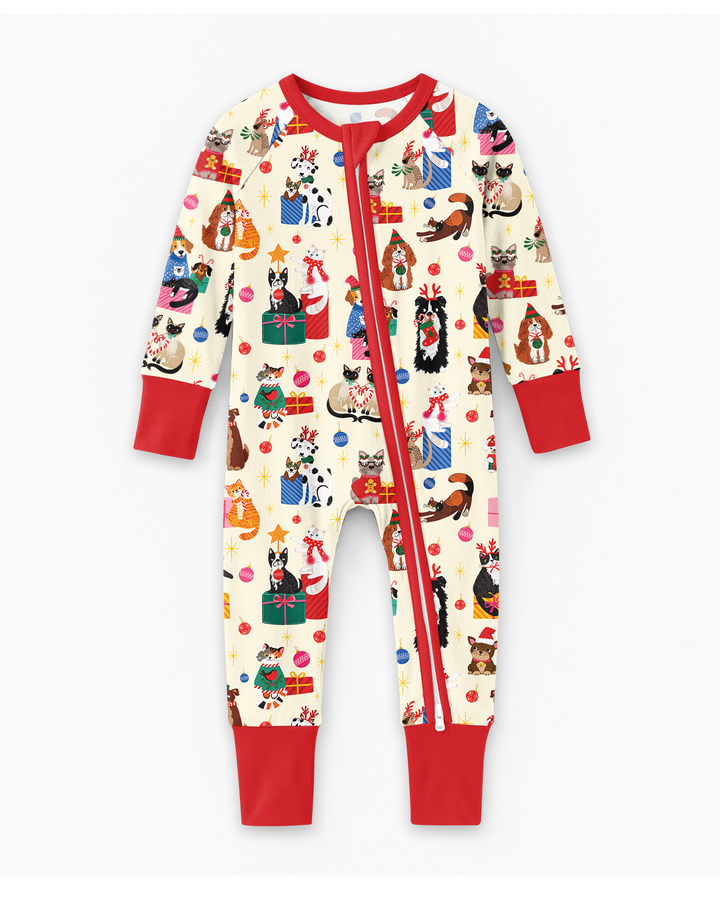 Christmas Paws Bamboo Convertible Zippy