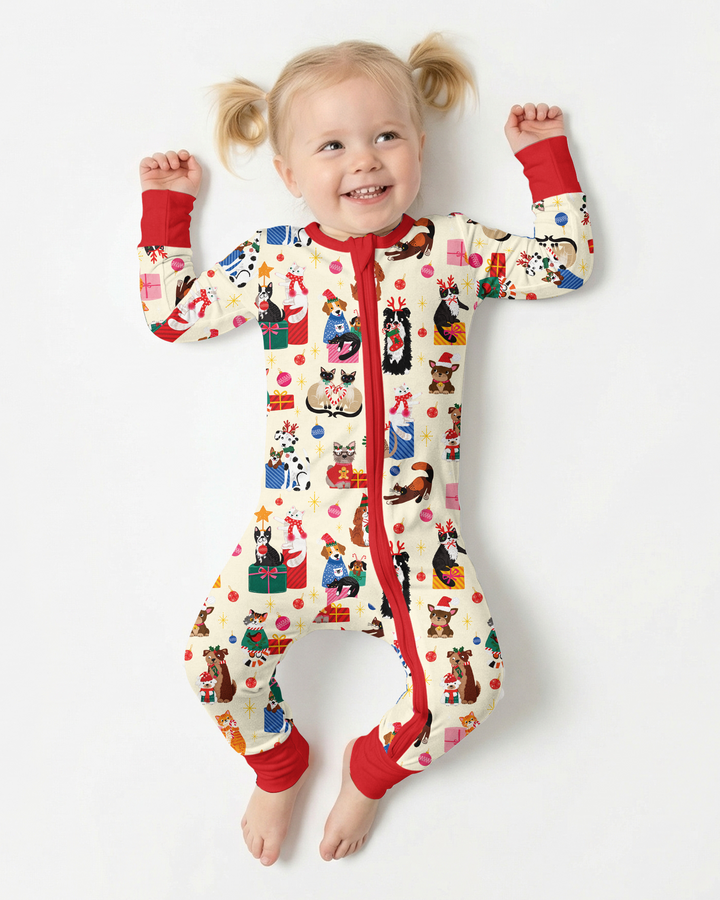 Christmas Paws Bamboo Convertible Zippy