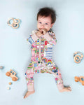 Gerippte Babykleidung mit individuellem Foto - Weich &amp; Skizzenhaft