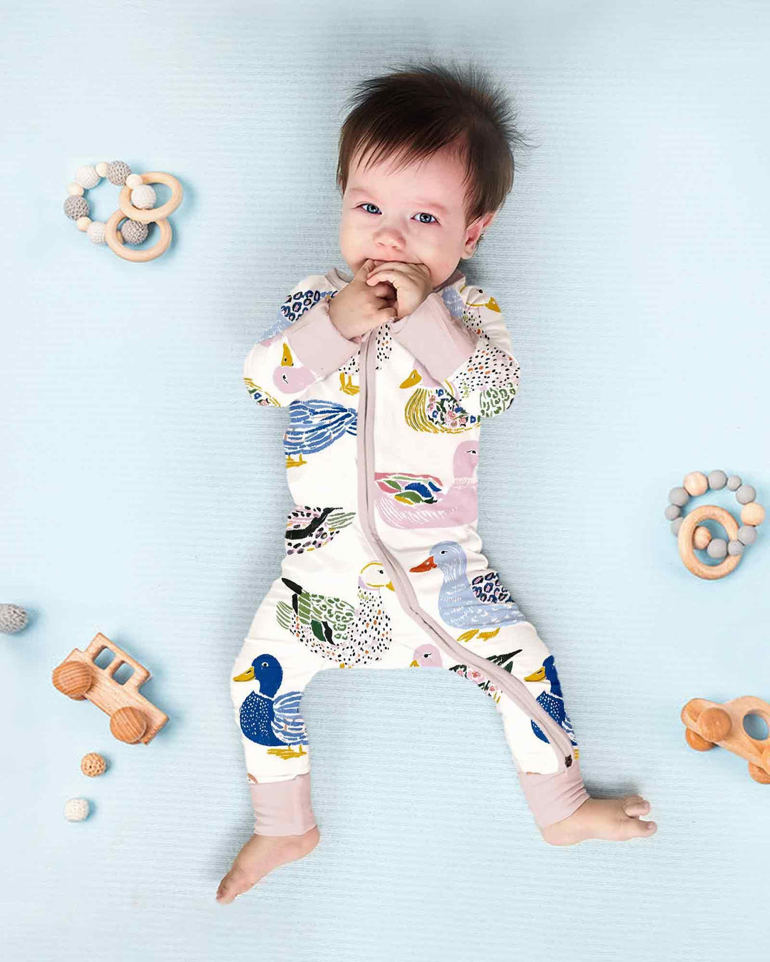 Gerippte Babykleidung mit individuellem Foto - Weich &amp; Skizzenhaft