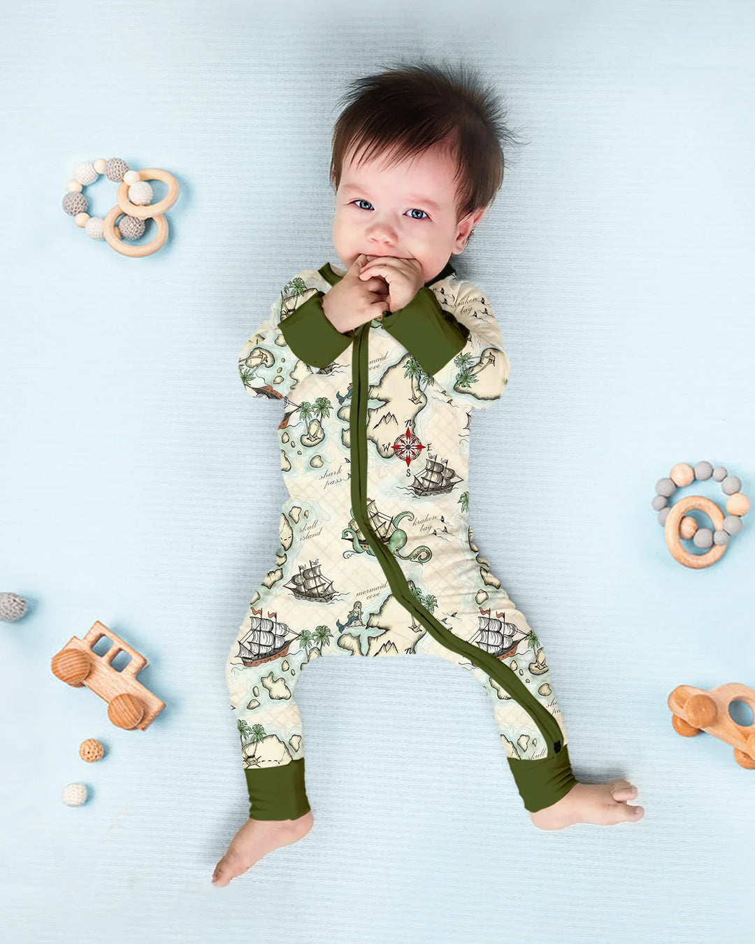 Gerippte Babykleidung mit individuellem Foto - Weich &amp; Skizzenhaft