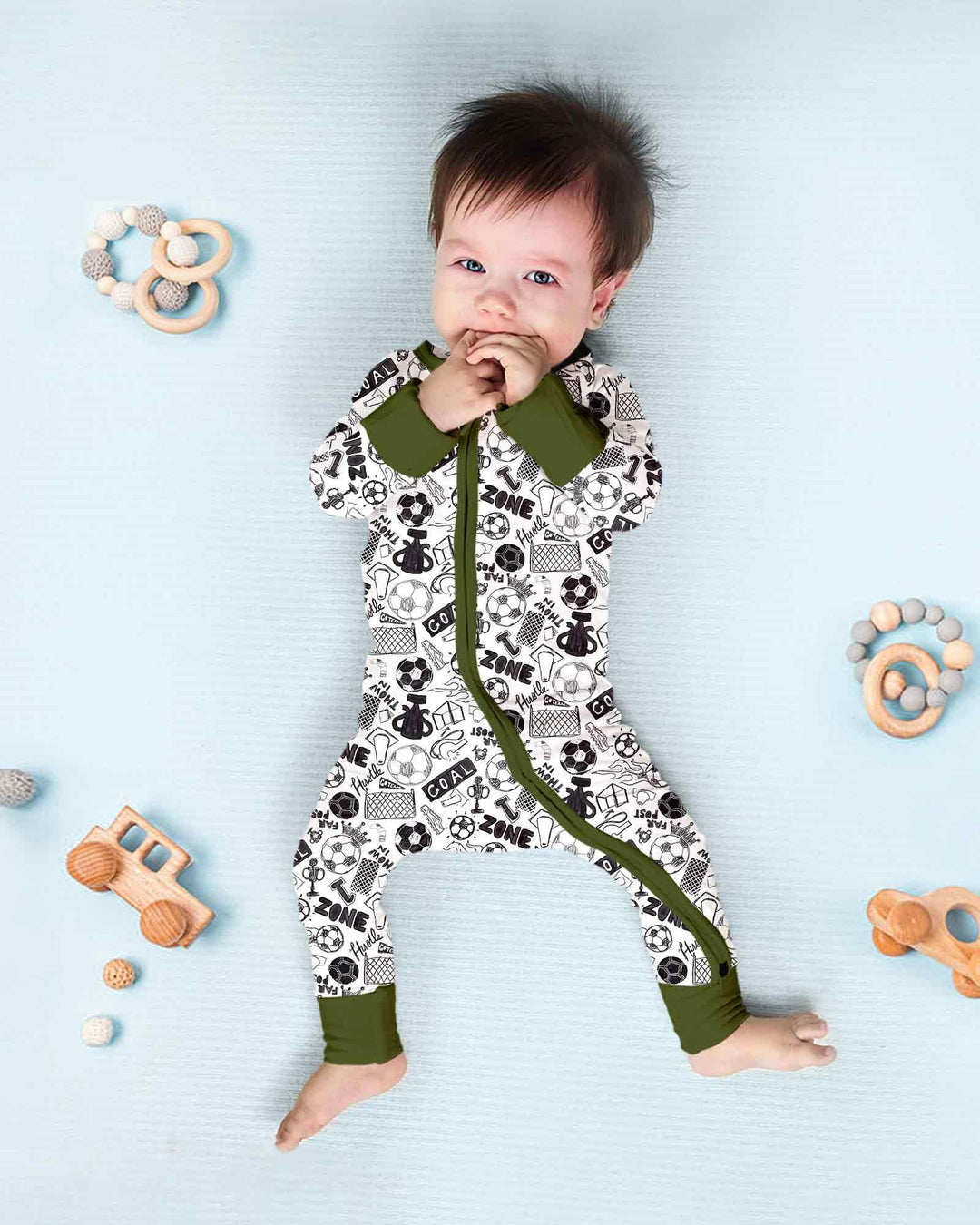Gerippte Babykleidung mit individuellem Foto - Weich &amp; Skizzenhaft